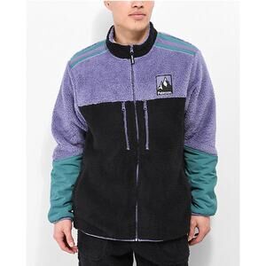 Paterson Summit Blue Tech Fleece Colorblock Jacket Size Large